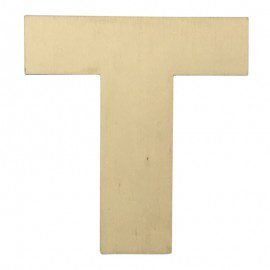Houten Plakletter T