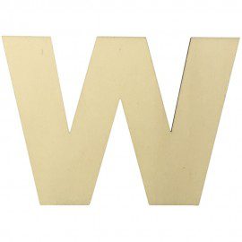 Houten Plakletter W